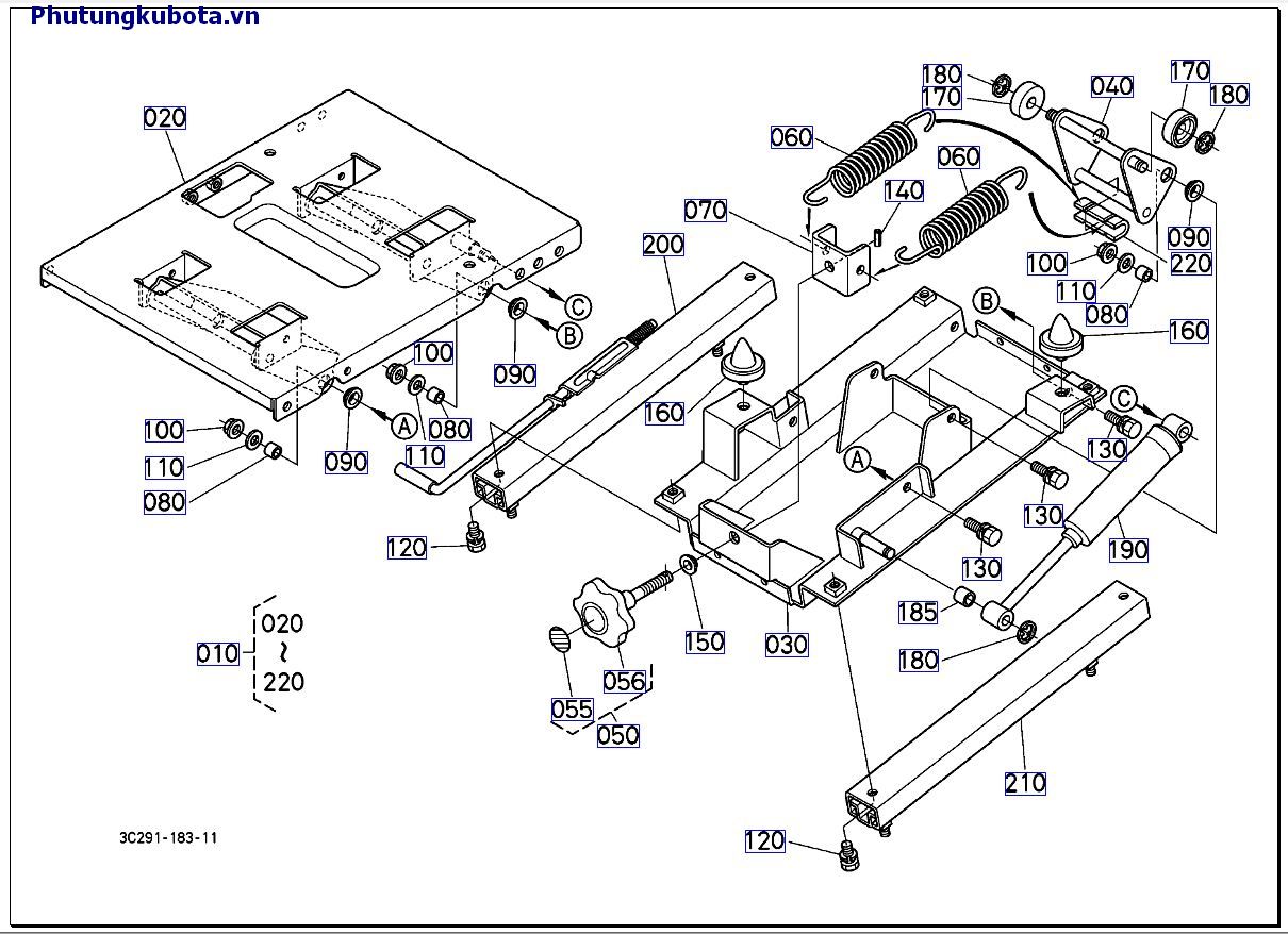 hệ thống giảm xóc, ghế ngồi ( những bộ phận cấu thành mới 10001-49999)